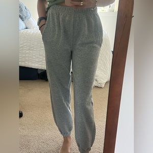 Grey Shein jogger sweatpants